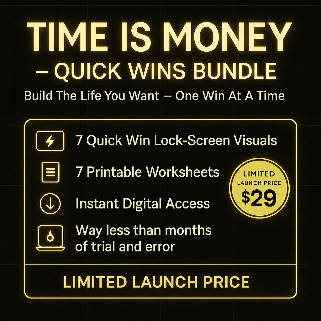 Time is Money: Quick Wins Bundle